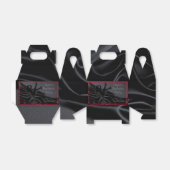 Ballotins Soirée de célibataire silhouette de satin noir (Déplié)