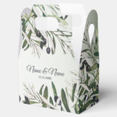 Ballotins Soirée de mariage Vert Feuilles Noir Olive Élégant (Ouvert)