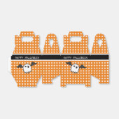 Ballotins Soirée d'Halloween Ghost Cute Orange (Déplié)