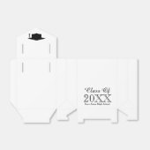 Ballotins Soirée élégante de graduation en noir et blanc (Déplié)