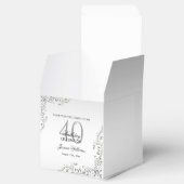 Ballotins Soirée élégante Décoration Argent Fête du 40e anni (Ouvert)