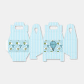 Ballotins Soleil à air chaud bleu et ciel nuageux vert (Déplié)