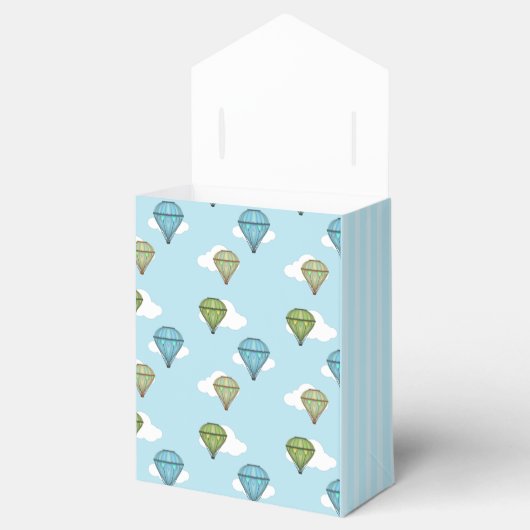 Ballotins Soleil à air chaud bleu et ciel nuageux vert (Ouvert)