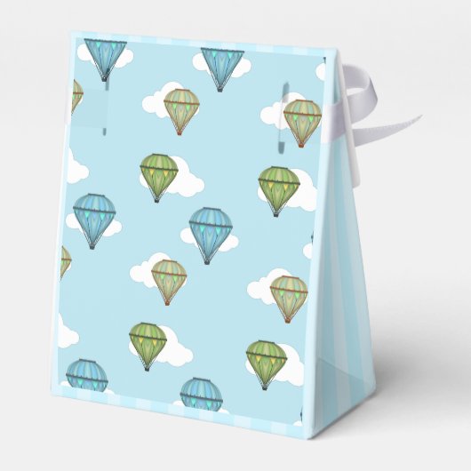 Ballotins Soleil à air chaud bleu et ciel nuageux vert (Arrière)