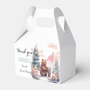 Ballotins Son Baby shower Froid Hors Forêt D'Hiver Ours