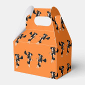 Ballotins Sorcière avec balai sur orange (Arrière)