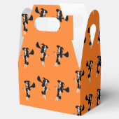 Ballotins Sorcière avec balai sur orange (Ouvert)