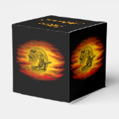 Ballotins Sorcière volante avec chat noir, nuit halloween (Arrière)