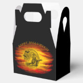 Ballotins Sorcière volante avec chat noir, nuit halloween (Ouvert)