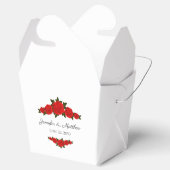 Ballotins Sortez Style Mariage Favor Boxes avec Roses rouges (Ouvert)