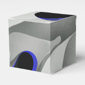 Ballotins Sous le bleu : gris Abstrait, noir et bleu (Verso)