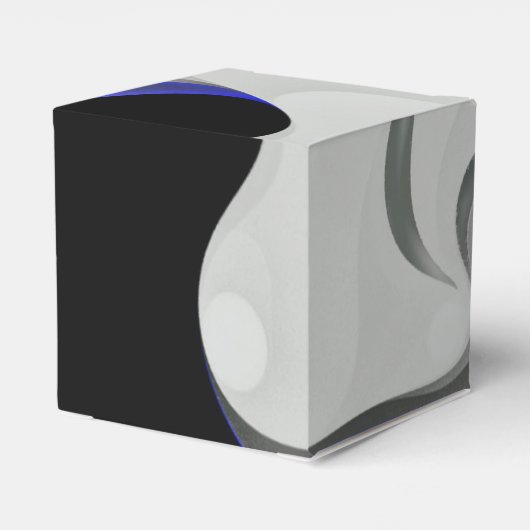 Ballotins Sous le bleu : gris Abstrait, noir et bleu (Arrière)