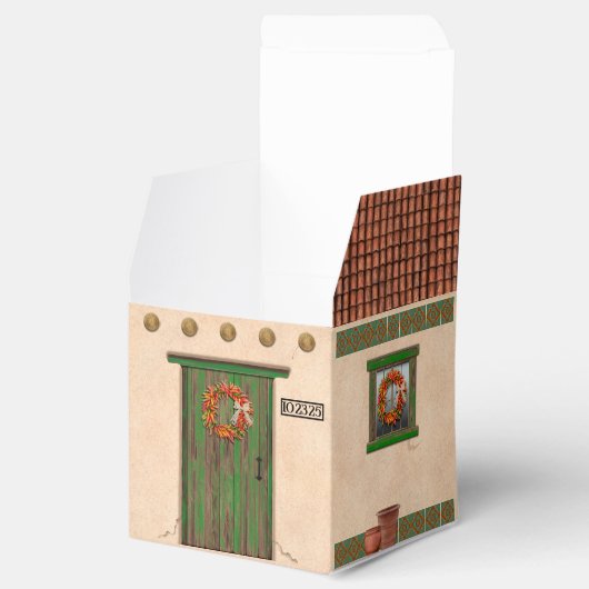 Ballotins Southwest Adobe Terracotta Tile House Personalized (Ouvert)