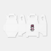 Ballotins Soutien Squad Messy Bun Pink Warrior Cancer du sei (Déplié)