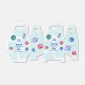 Ballotins Space Rocket Planètes bleu garçon Anniversaire (Déplié)