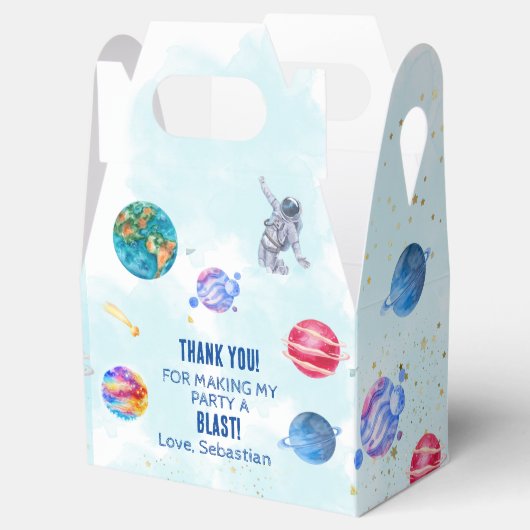 Ballotins Space Rocket Planètes bleu garçon Anniversaire (Ouvert)
