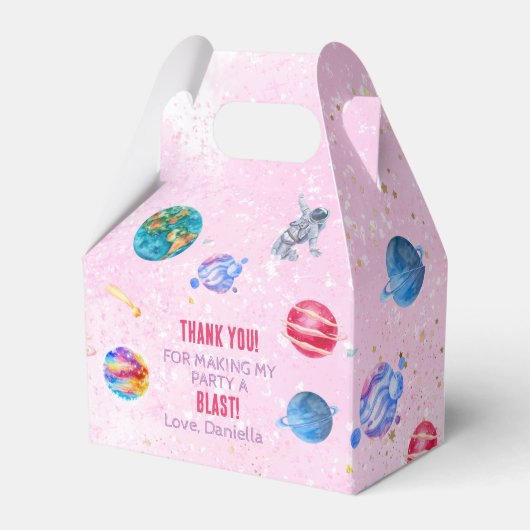 Ballotins Space Rocket Planètes bleu garçon Anniversaire Fav (Verso)