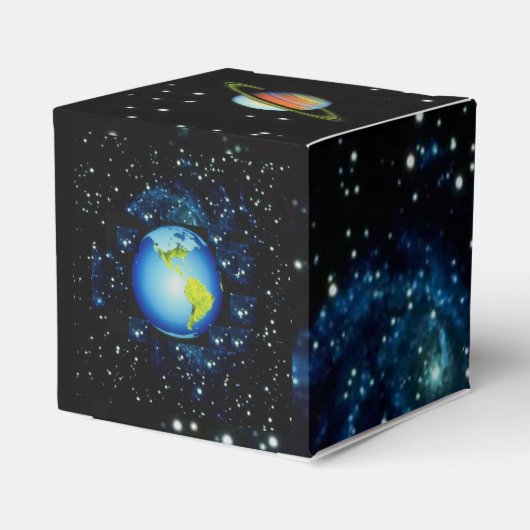 Ballotins Space Ship, Planètes, & Alien Sur Funny Ballotin (Arrière)