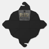 Ballotins Sparkly Black Favor Box (Déplié)