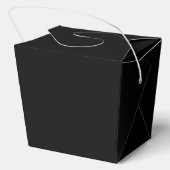 Ballotins Sparkly Black Favor Box (Verso)