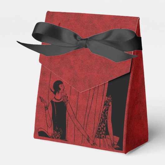 Ballotins Spectacle de mode Art déco des années 1920 rouge e (Verso)