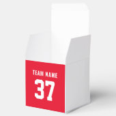 Ballotins Sport avant et arrière en rouge personnalisé (Ouvert)