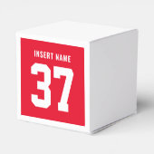 Ballotins Sport avant et arrière en rouge personnalisé (Arrière)