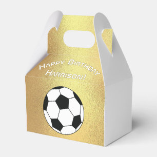 Ballotins Sports de football Anniversaire Soirée Gold Blanc