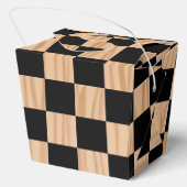 Ballotins Square Box Checkers Take Out Favor Boxes (Verso)