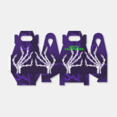 Ballotins Squelette Violet Mains Gable (Déplié)
