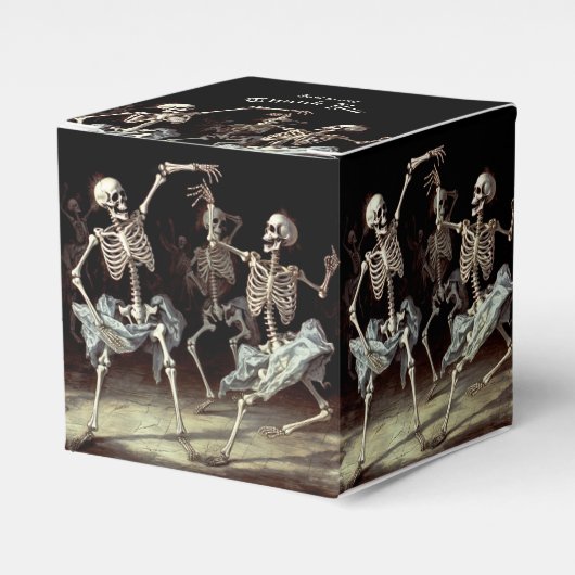 Ballotins Squelettes dansants de la peste noire Halloween (Verso)