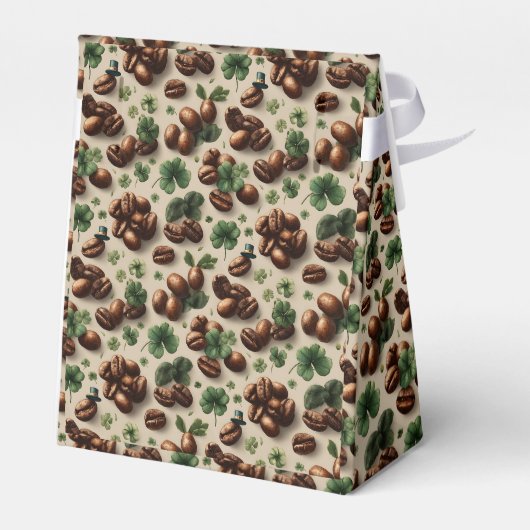 Ballotins St. Patrick’s Day Coffee & Shamrock Pattern (Arrière)