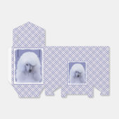 Ballotins Standard Poodle White Painting - Original Dog Art (Déplié)