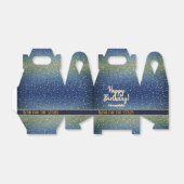 Ballotins Star Light Sky Denim Blue Bonne fête d'anniversair (Déplié)