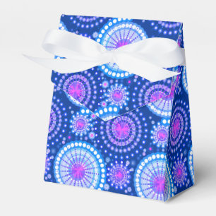 Ballotins Starburbs et pinwheel, bleu cobalt & blanc
