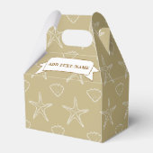 Ballotins Starfish Seashell couleur Motif sable personnalisé (Verso)