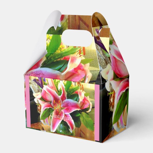 Ballotins stargazer rose lys bonbon étain (Verso)