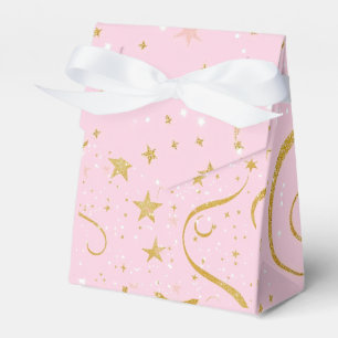 Ballotins Starry Gift - Boîte cadeau rose & or Star avec Lid