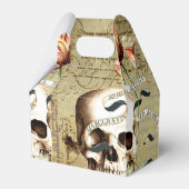 Ballotins Steampunk Crâne Floral Écriture Halloween Ballotin (Verso)