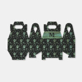 Ballotins Steampunk Verdigris Balloon Monogram Gable (Déplié)