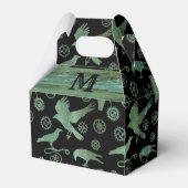 Ballotins Steampunk Verdigris engrenages et corbeaux Monogra (Verso)