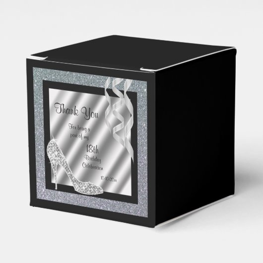 Ballotins Stiletto et Streamers de la Glitterie Argent (Verso)