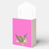 BALLOTINS STORK BÉBÉ FILLE DOUCHE ROSE FUCHSIA GEM MONOGRAM (Ouvert)