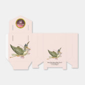 BALLOTINS STORK BÉBÉ FILLE DOUCHE ROSE GEM PIERRE MONOGRAM (Déplié)