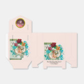 BALLOTINS STORK BÉBÉ FILLE DOUCHE ROSE GEM PIERRE MONOGRAM (Déplié)