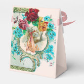 BALLOTINS STORK BÉBÉ FILLE DOUCHE ROSE GEM PIERRE MONOGRAM (Arrière)