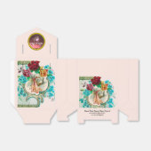 BALLOTINS STORK BÉBÉ FILLE DOUCHE ROSE GEM PIERRE MONOGRAM (Déplié)