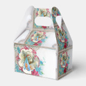 Ballotins STORK BÉBÉ GARÇON DOUCHE BLEU GEM MONOGRAM Blanc (Arrière)