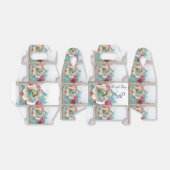 Ballotins STORK BÉBÉ GARÇON DOUCHE BLEU GEM MONOGRAM Blanc (Déplié)