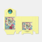 Ballotins STORK BÉBÉ GARÇON DOUCHE BLEU GEM MONOGRAM Jaune (Déplié)